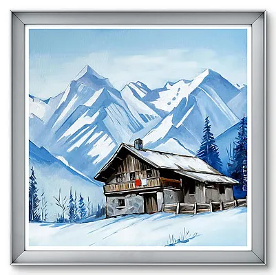 Kas Alm-Öl auf Leinwand Format: 60x60cm