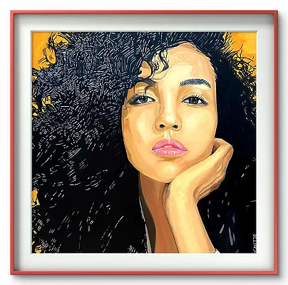 Leonore -Öl auf LW Format 100x100cm