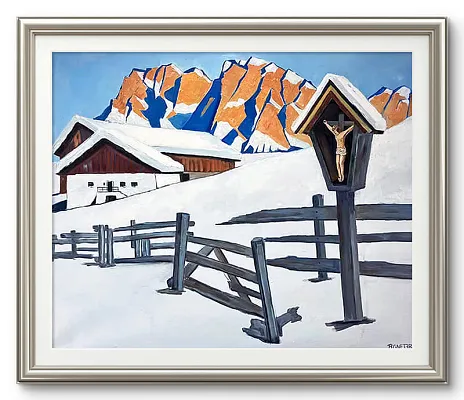 Marterl-Öl auf Leinwand Format: 100x120cm