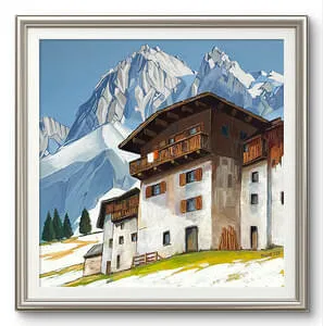 Gamskogel Alm -Öl/ Leinwand Format:100x100cm