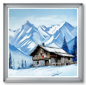 Kas Alm-Öl auf Leinwand Format: 60x60cm