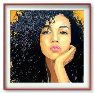 Leonore -Öl auf LW Format 100x100cm