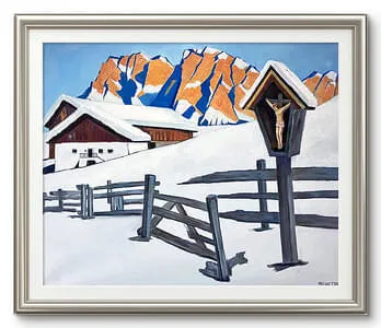 Marterl-Öl auf Leinwand Format: 100x120cm